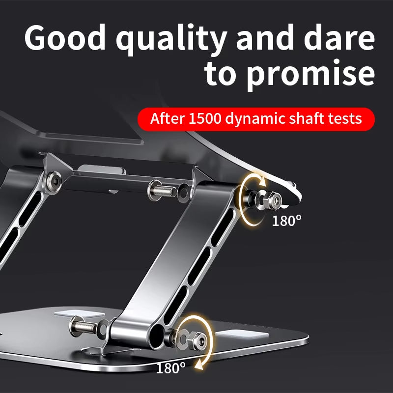Laptop Stand Adjustable Aluminum Alloy Notebook Tablet Stand up to 17 Inch Laptop Portable Fold Holder Cooling Bracket Support