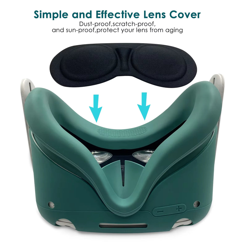 Silicone Protective Cover Shell Case for  for Quest2 VR Headset Head Face Cover Eye Pad Handle Grip VR Accessories