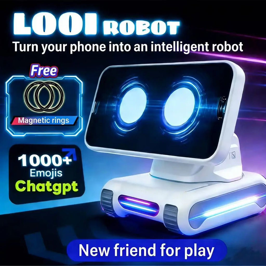 Looi Robot Smartphone Looi Robot Chatgpt Large Model English Voice Dialogue Visual Recognition Interactive Smart Toy Gift