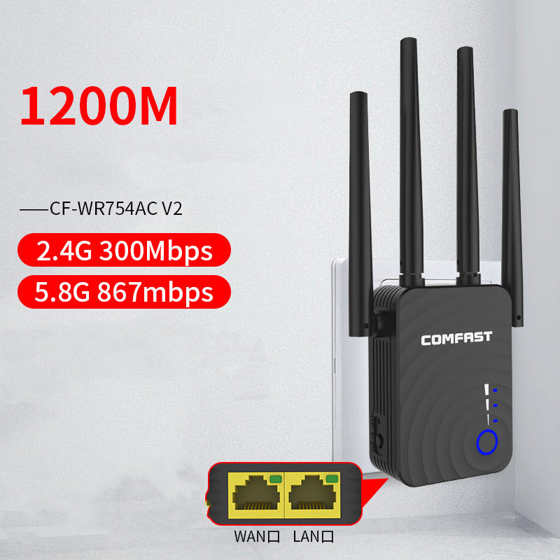 One Machine, Three-Purpose Home WIFI Signal Amplifier, Wireless Network Enhancer, Dual-Band Gigabit Router Extender, WIFI Signal Enhancement Amplifier, TV Network